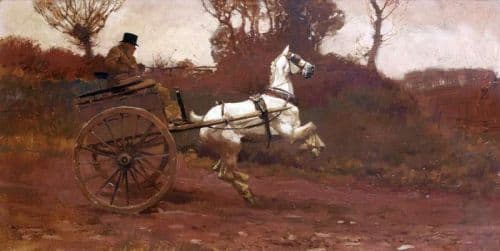 Munnings Alfred James The Sound Of The Motor Car 1902 canvas print