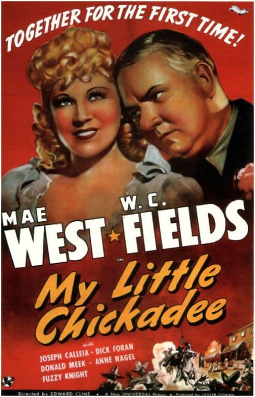 My Little Chickadee 1940 Movie Poster canvas print