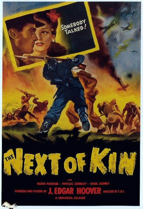 Next Of Kin 1942 Movie Poster canvas print