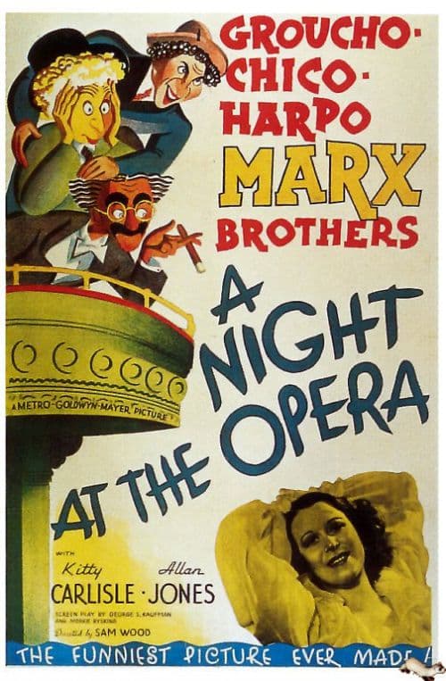 Night At The Opera 1935v2 Movie Poster canvas print