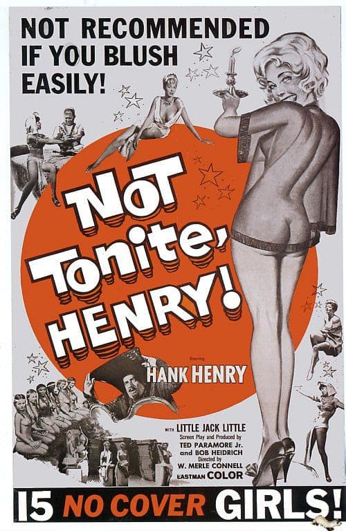 Not Tonight Henry 1960 Movie Poster canvas print