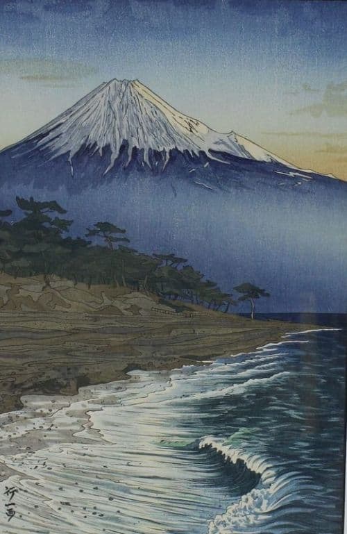 Okada Koichi Mount Fuji From Hagoromo 1954 canvas print