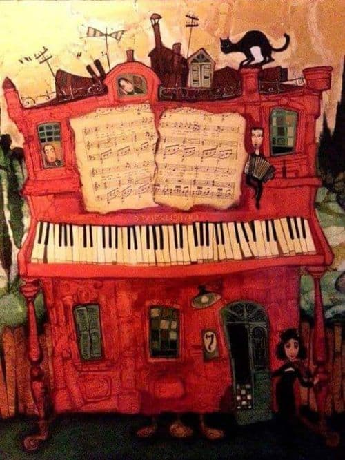 Otar Imerlishvili Piano canvas print