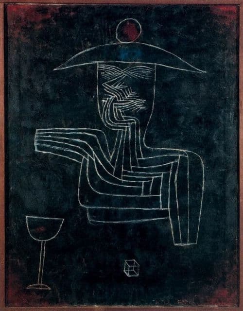 Paul Klee Geist Bei Wein Und Spiel Ghost Appearing While Drinking Wine And Gambling 1927 canvas print