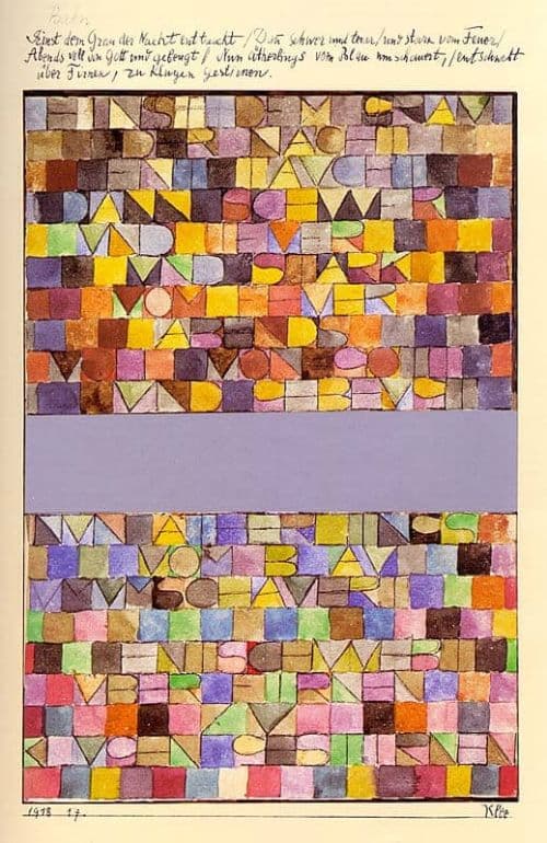 Paul Klee Once Emerged From The Gray Of Night canvas print