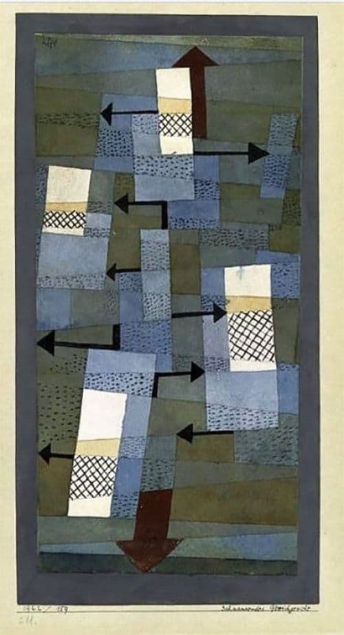 Paul Klee Shaky Balance   1922 canvas print