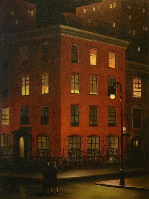 Paul Lantz New York Street Scene 1940 canvas print