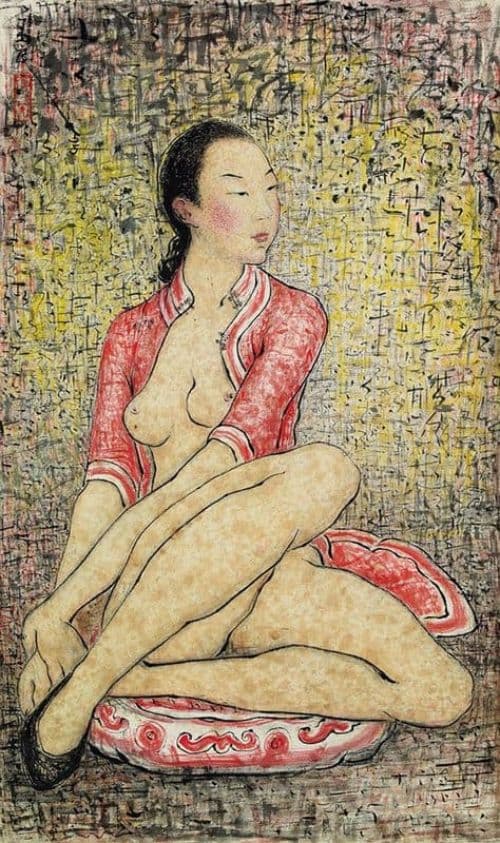 Paul Yuliang The Dreamer - 1955 canvas print
