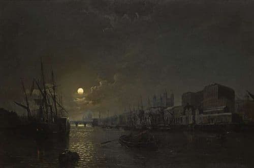 Pether Henry Port Of London 1861 canvas print