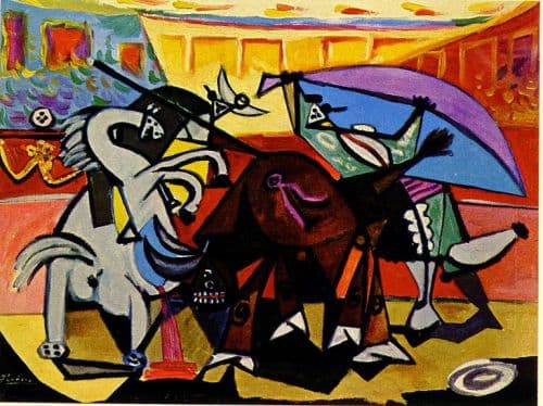 Picasso A Bullfight canvas print