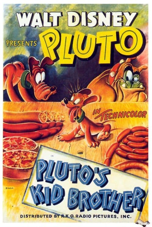 Plutos Kid Brother 1946 Movie Poster canvas print