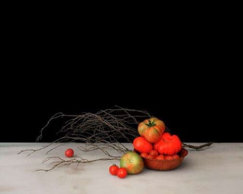 Prune Simon-vermot Nature Morte Aux Tomates canvas print