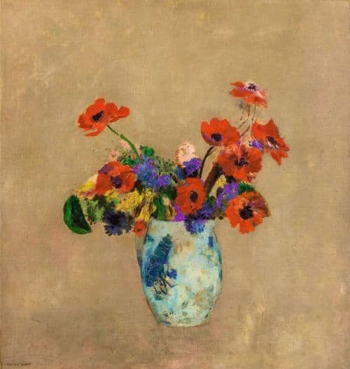 Redon Odilon Vase De Fleurs Ca. 1885 95 canvas print