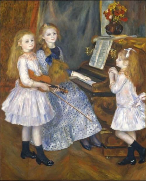 Renoir Pierre Auguste The Daughters Of Catulle Mendes Huguette canvas print