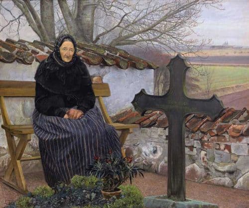 Ring Laurits Andersen In The Churchyard In Flong Seeland canvas print