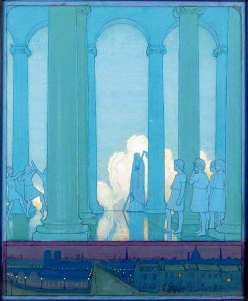Robinson Frederick Cayley The Kingdom Of The Future Illustration For The Blue Bird 1911 canvas print