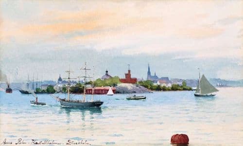 Rosa Anna Palm De The Citadel Islet Stockholm canvas print