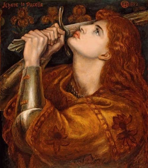 Rossetti Dante Gabriel Joan Of Arc 1882 canvas print