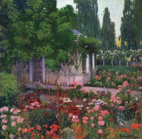 Rusinol I Prats Santiago El Jardin Del Principe De Aranjuez 1913 canvas print