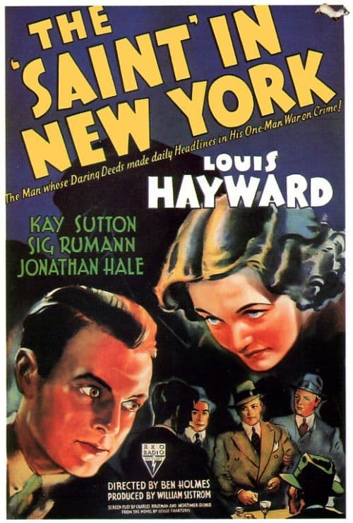 Saint In New York 1938 Movie Poster canvas print