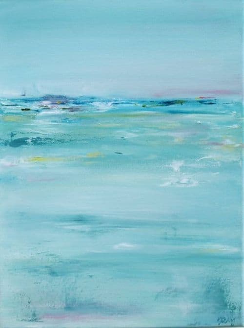 Sea Painting Abstract 12 by Canva Art Paint