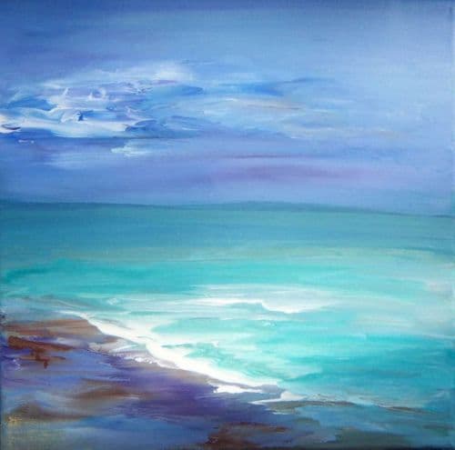 Sea Painting Abstract 16 Art Print on Canvas