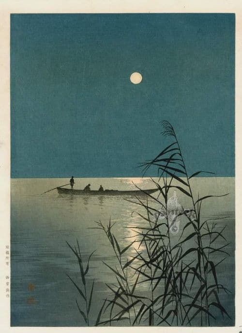 Shoda Koho Moonlight Sea canvas print