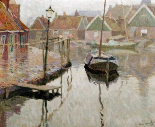Sijs Maurice The Harbour Of Volendam canvas print