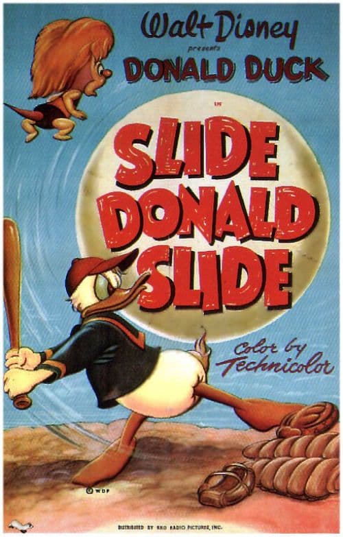 Slide Donald Slide 1949 Movie Poster canvas print