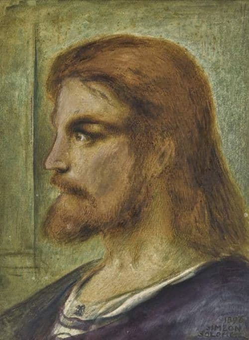 Solomon Abraham Head Of Christ 1896 canvas print