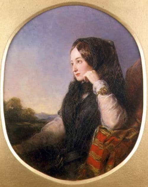 Solomon Abraham Portrait Of Countess Eugenie 1846 canvas print
