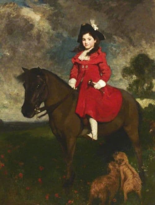 Solomon Solomon Joseph The Field The Artist S Daughter On A Pony canvas print