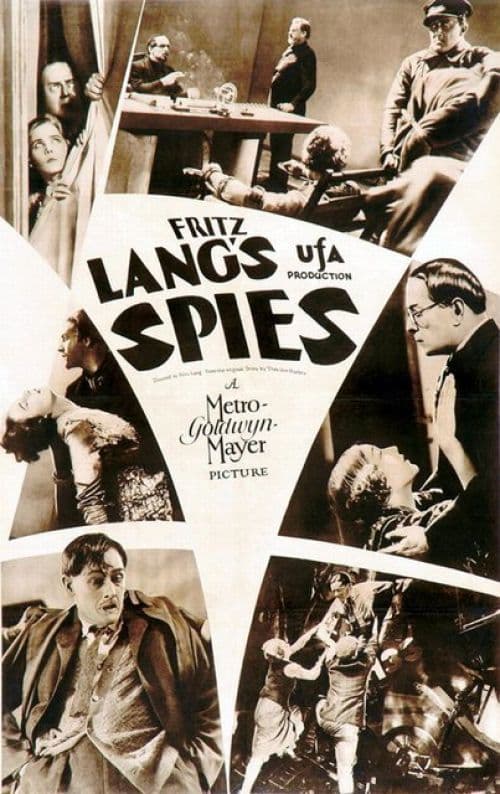 Spies 1928 1a3 Movie Poster canvas print