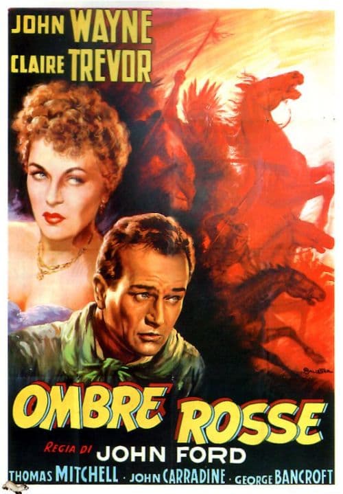 Stagecoach 1939 Italia Movie Poster canvas print