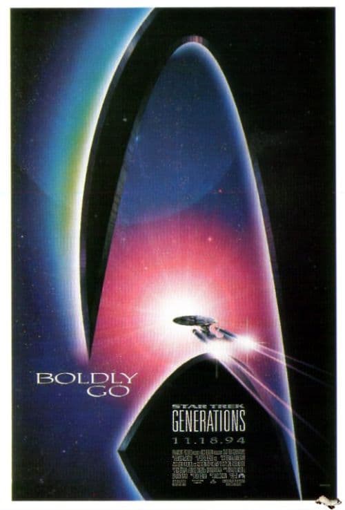 Star Trek Generations 1994 Movie Poster canvas print