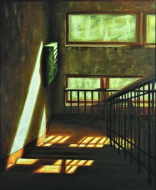 Stepan Korotkov At The Staircase canvas print
