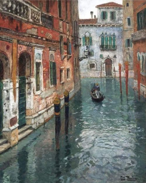 Thaulow Frits View Of Venice canvas print