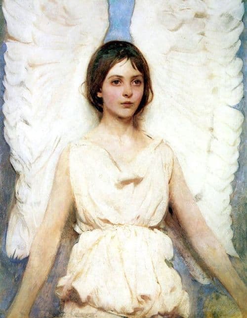 Thayer Abbott Handerson Angel 1887 canvas print