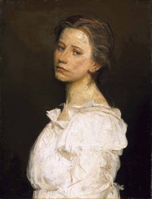 Thayer Abbott Handerson Young Woman In White 1890 canvas print