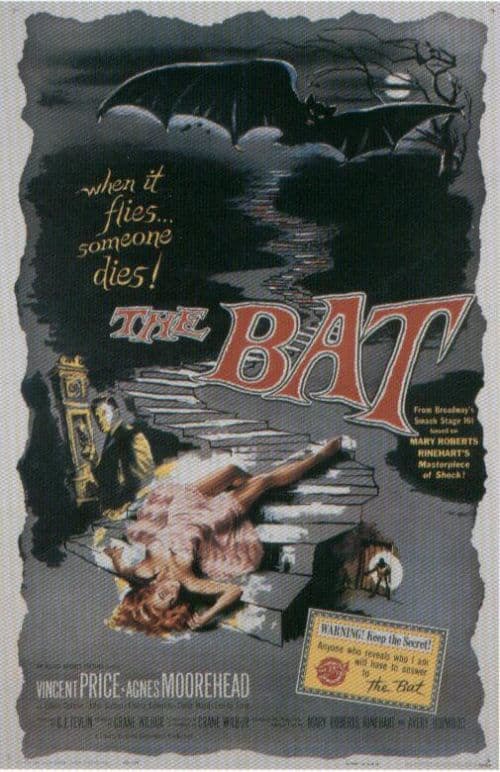 The Bat Movie Poster canvas print