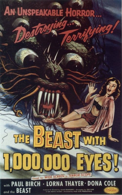 The Beast With 1000000 Eyes Movie Poster canvas print