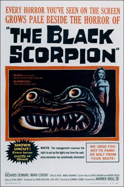 The Black Scorpion Movie Poster canvas print