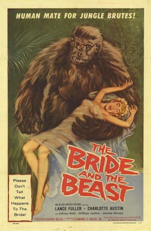The Bride And The Beast Movie Poster canvas print