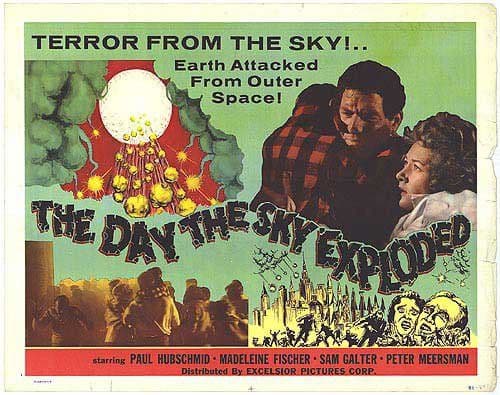 The Day The Sky Exploded Movie Poster canvas print