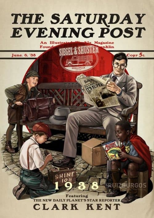 The Saturday Evening Post - Clark Kent canvas print