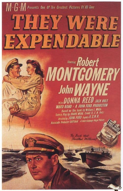 They Were Expendable 1945 Movie Poster canvas print