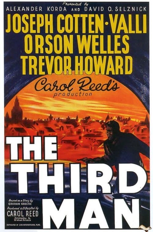 Third Man 1949 Movie Poster canvas print