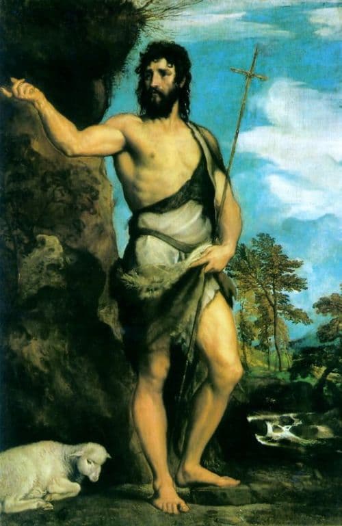 Titian St John canvas print