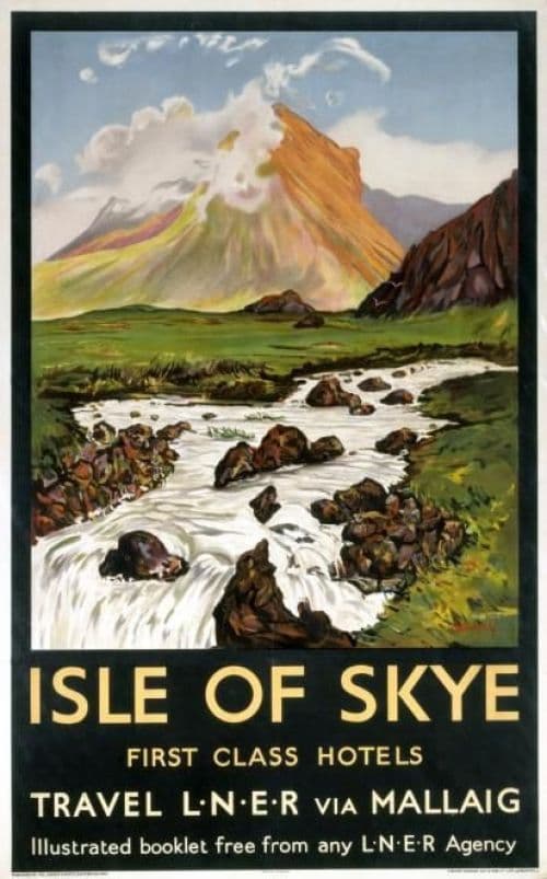Travel Poster Isle Of Skye canvas print