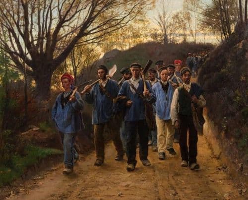 Triepcke Kroyer Alfven Marie French Workers On A Dirt Road canvas print